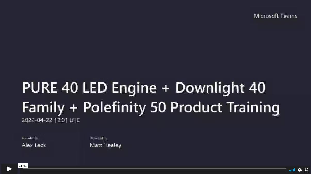 Polefinity 40/50 & Pure 40 Product Training